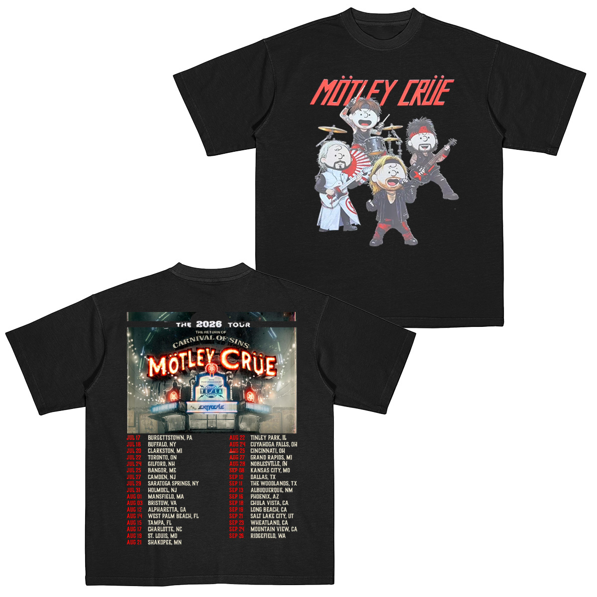 Motley Crue Cotton Unisex T-shirt