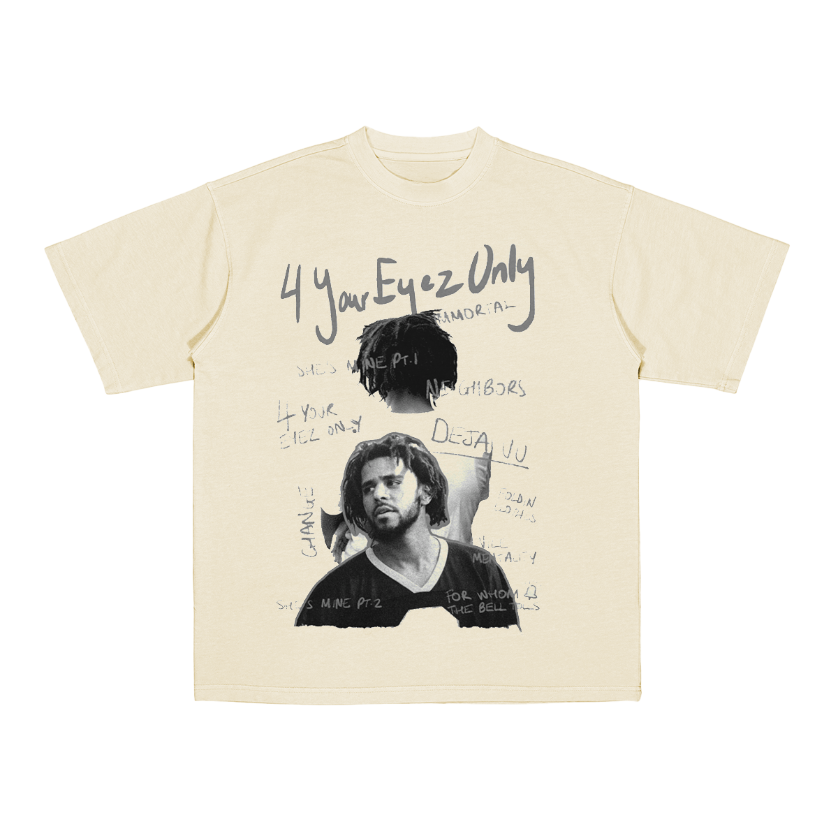J Cole 4 Your Eyez Only Sketchbook Cotton Unisex T-shirt