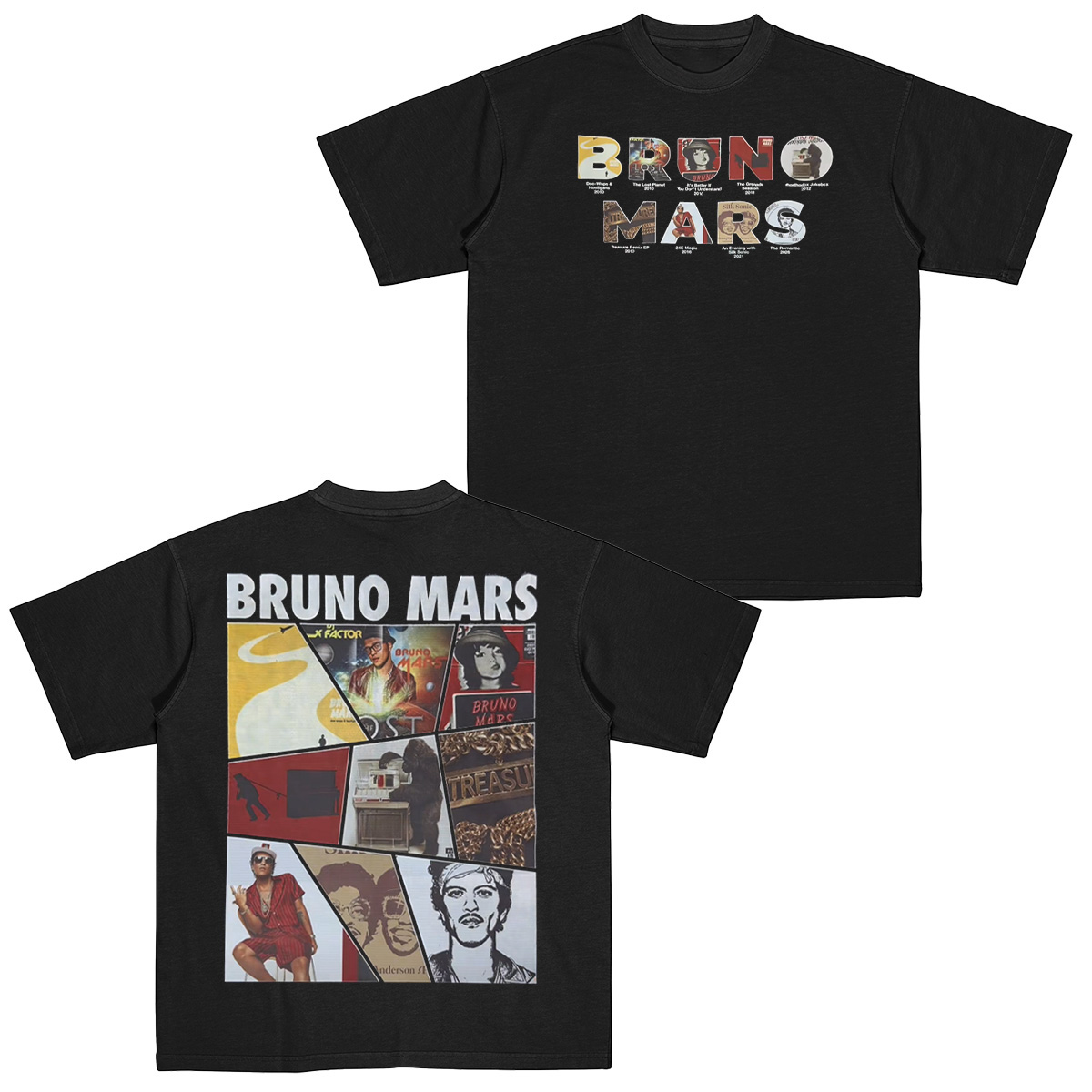 The Romantic Tour Bruno Mars Cotton Unisex T-shirt