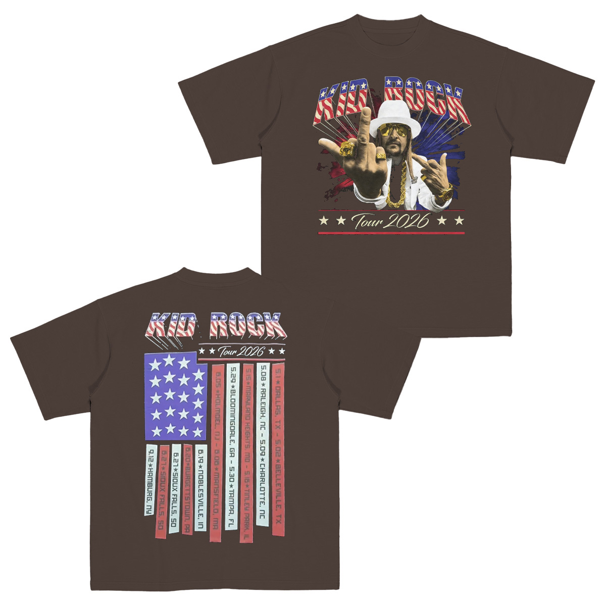 Tour 2026 Kid Rock Cotton Unisex T-shirt