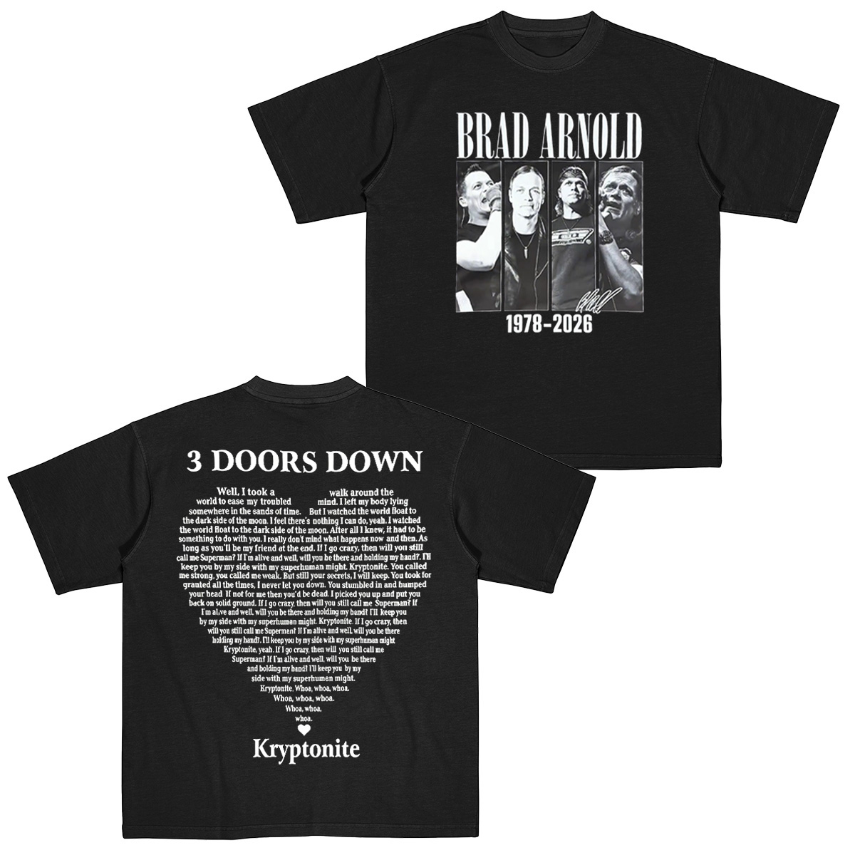 Brad Arnold 3 Doors Down Cotton Unisex T-shirt