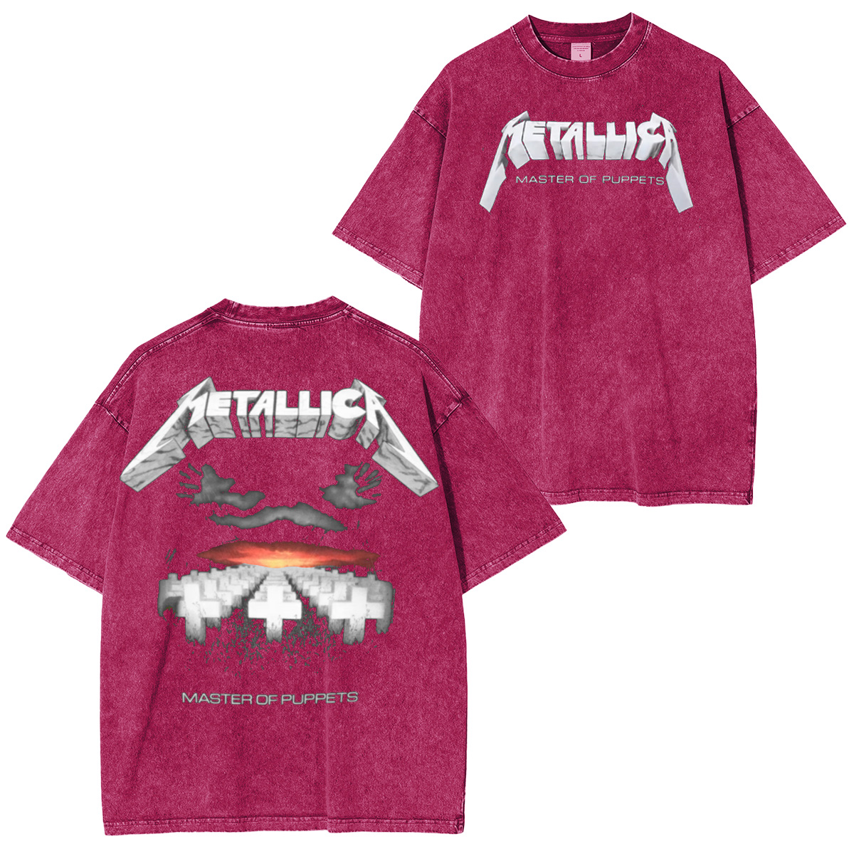 Master of Puppets Metallica Washed Unisex T-Shirt