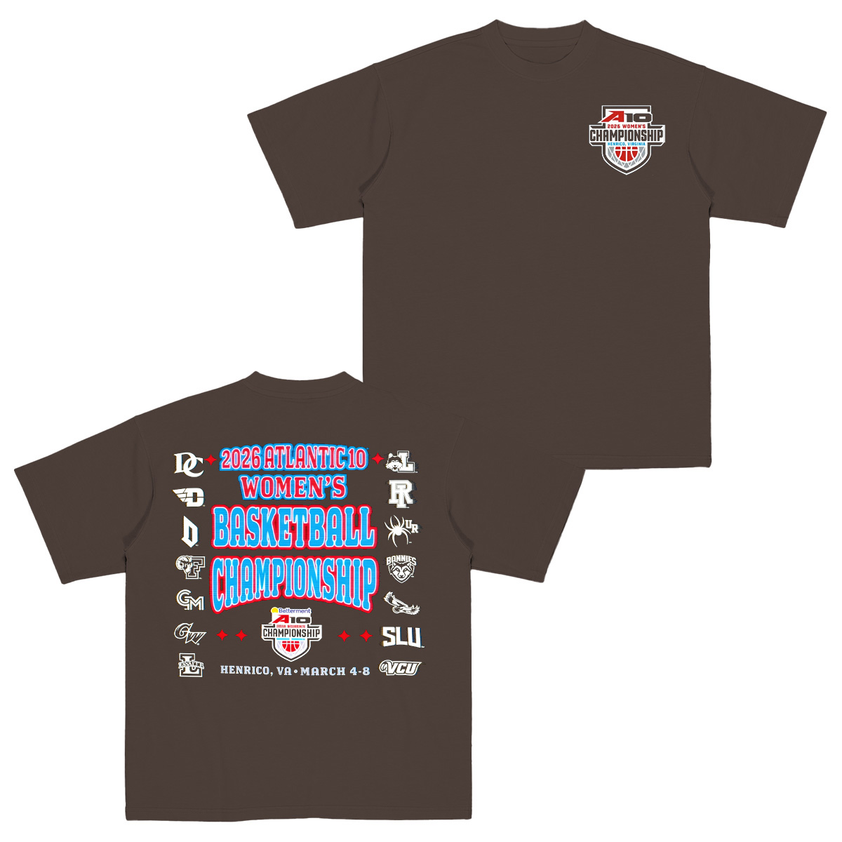 2026 Atlantic 10 Women's Basketball Championship Cotton Unisex T-shirt