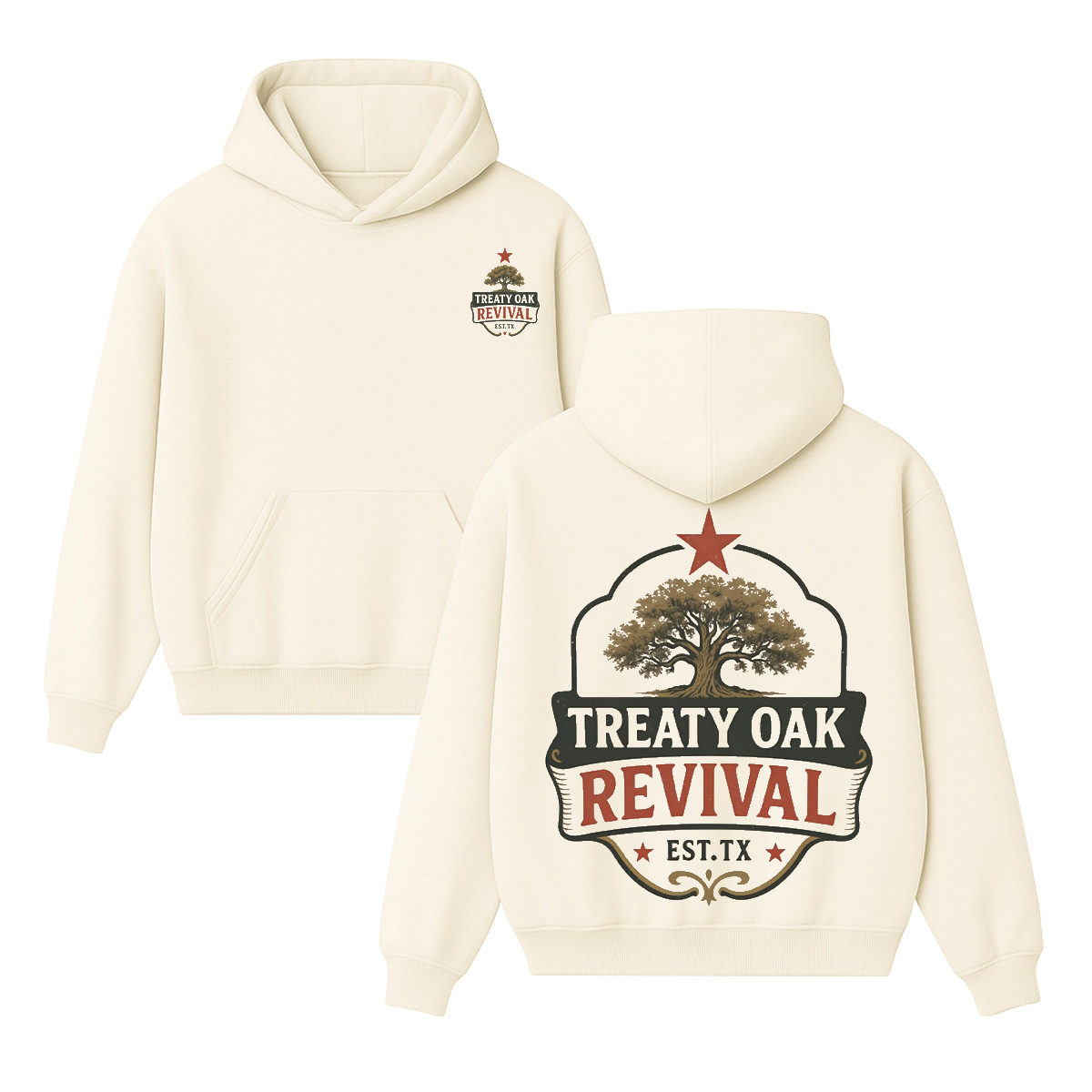 Treaty Oak Revival Unisex Cotton Hoodie