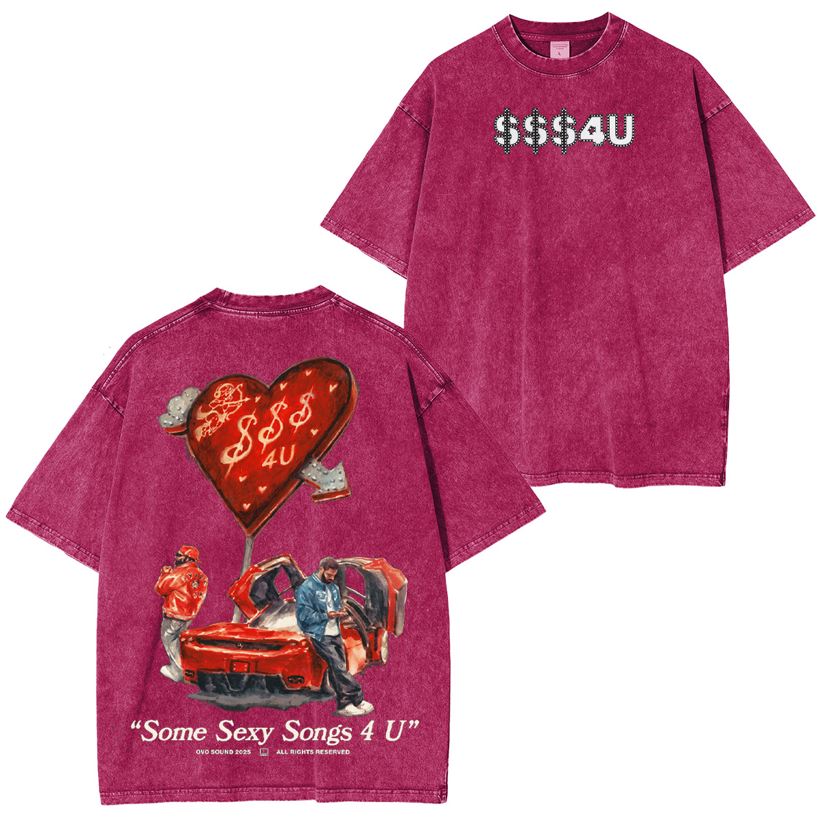 SSS4U Drake & PARTYNEXTDOOR Washed Unisex T-Shirt