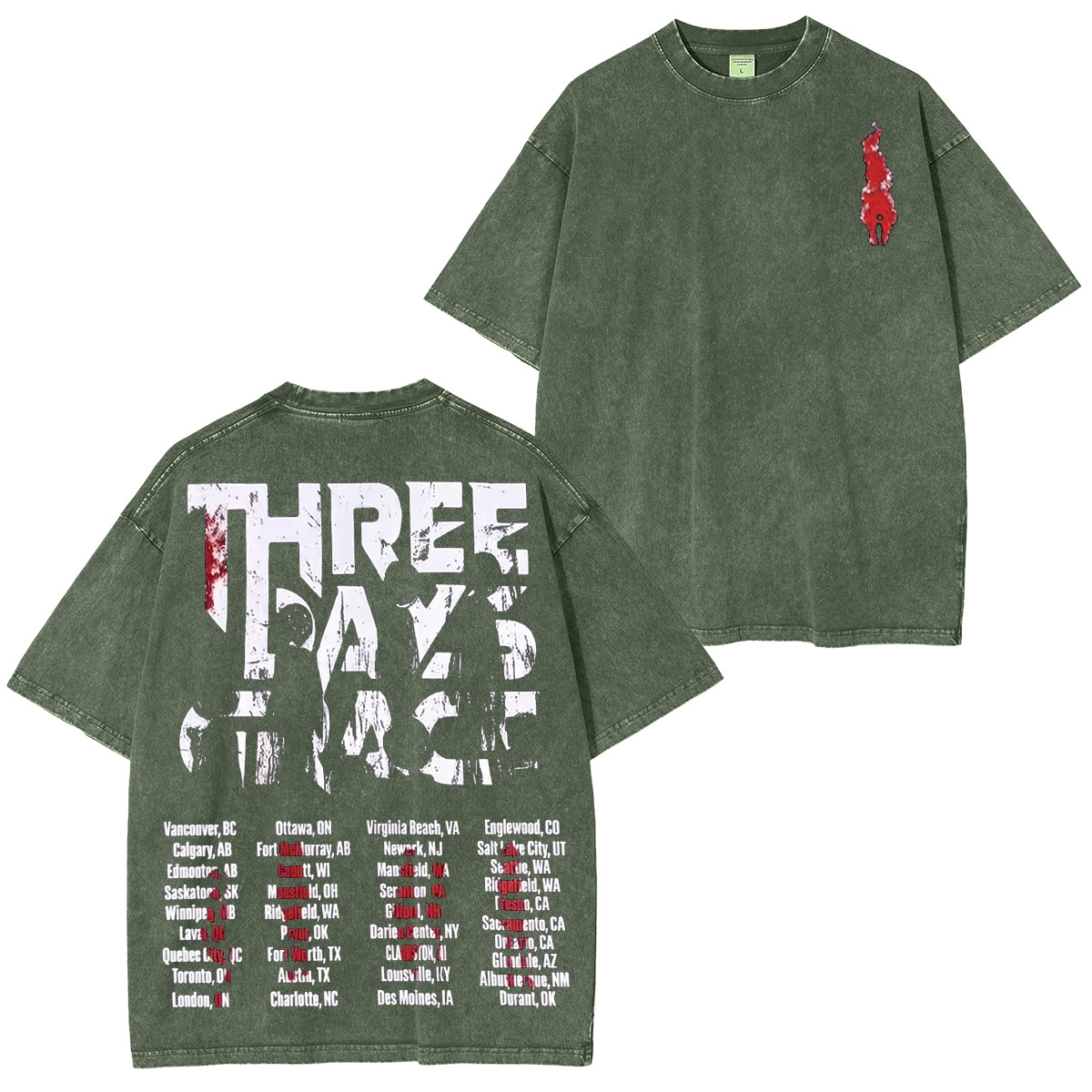 Three Days Grace Washed Unisex T-Shirt