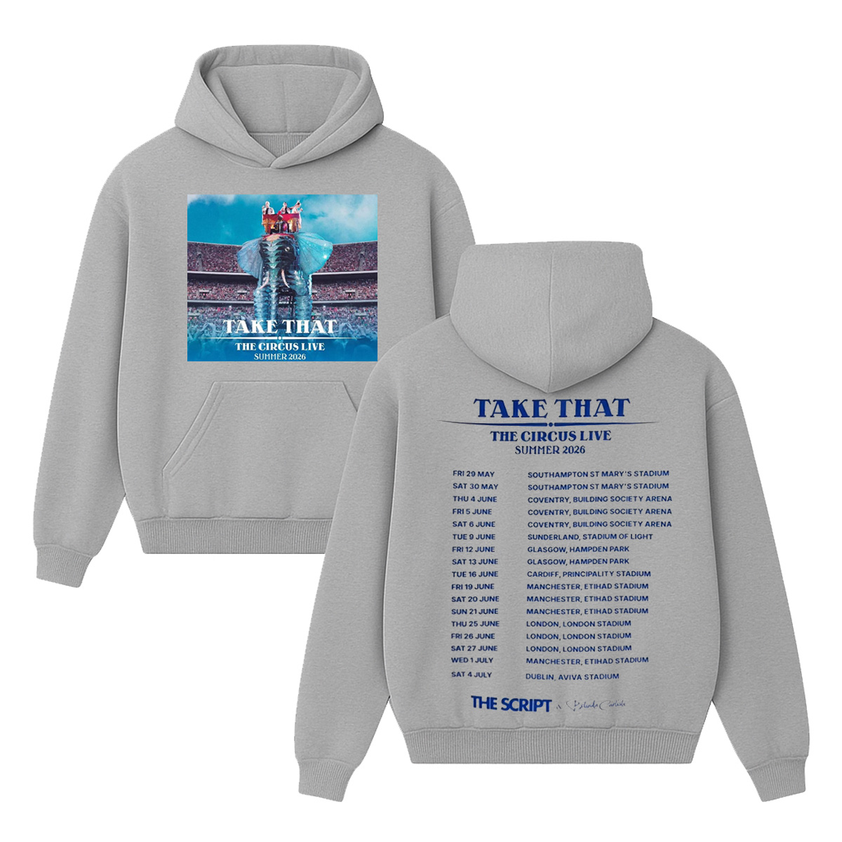The Circus Live Take That Unisex Cotton Hoodie