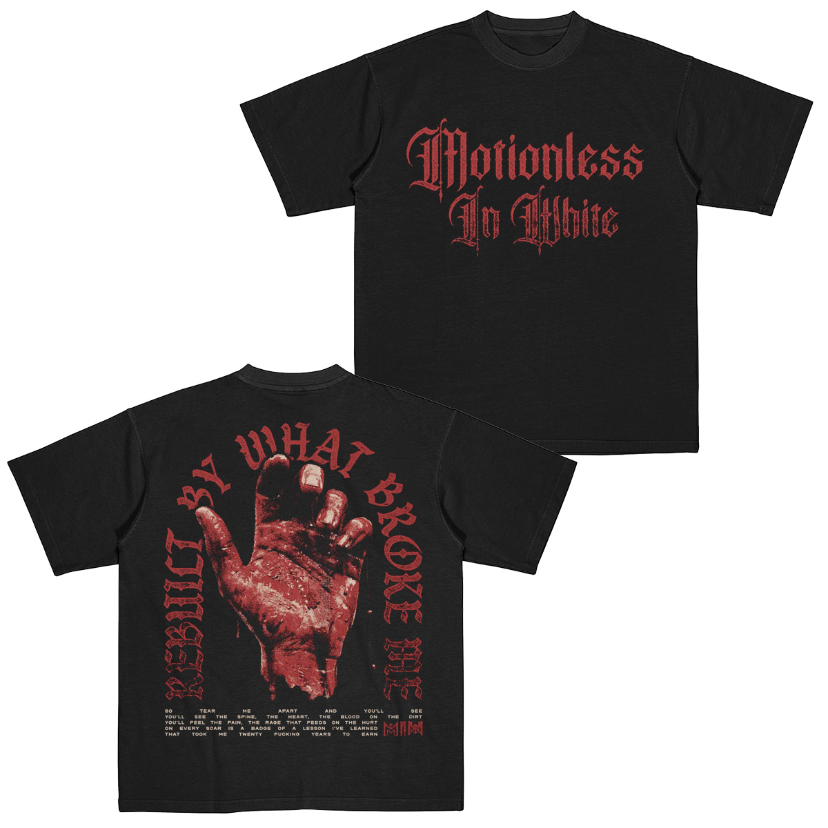 Motionless In White Rebuilt By  Cotton Unisex T-shirt