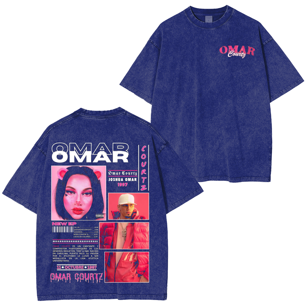 Omar Courtz Washed Unisex T-Shirt