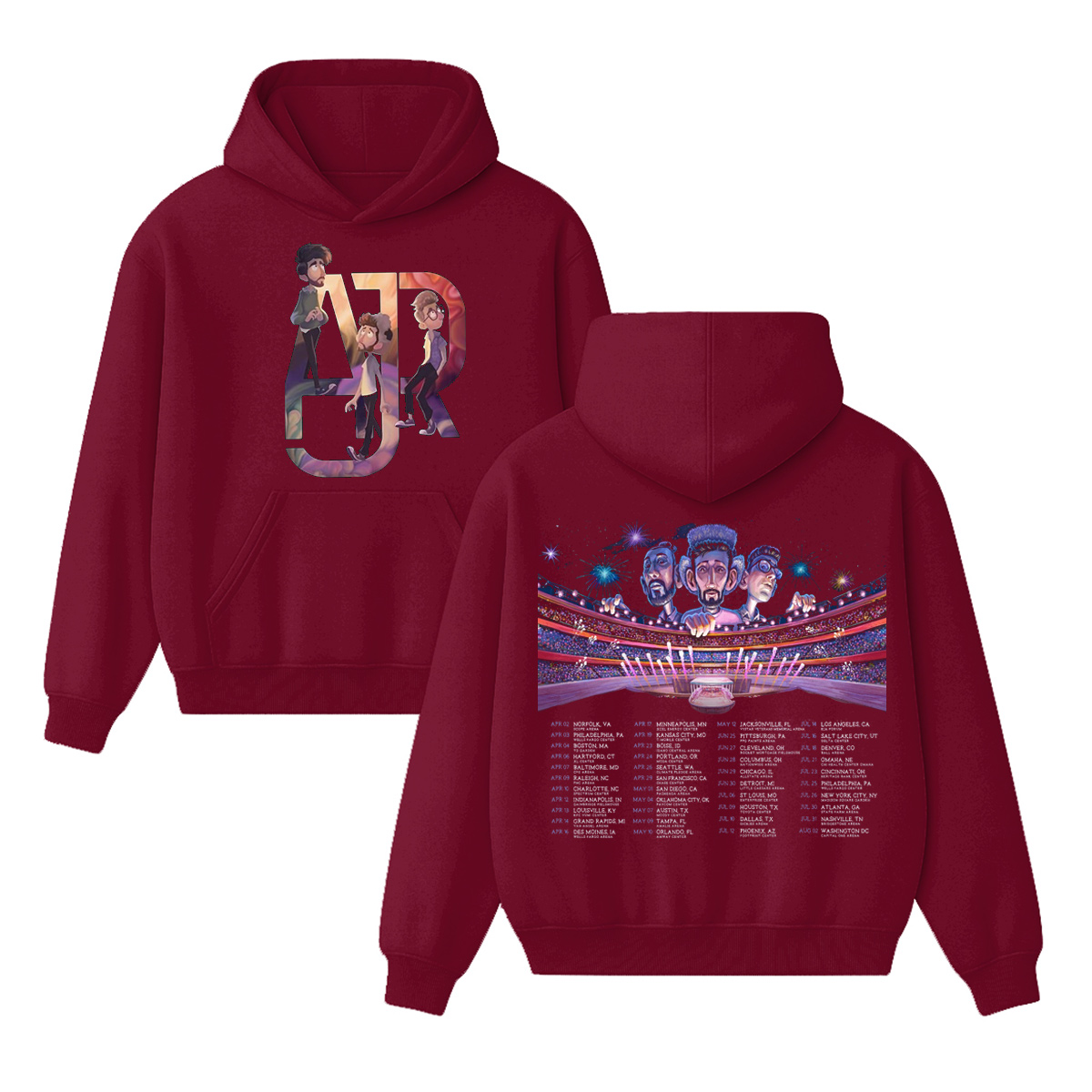 AJR 2024 Tour Cotton Unisex Hoodie