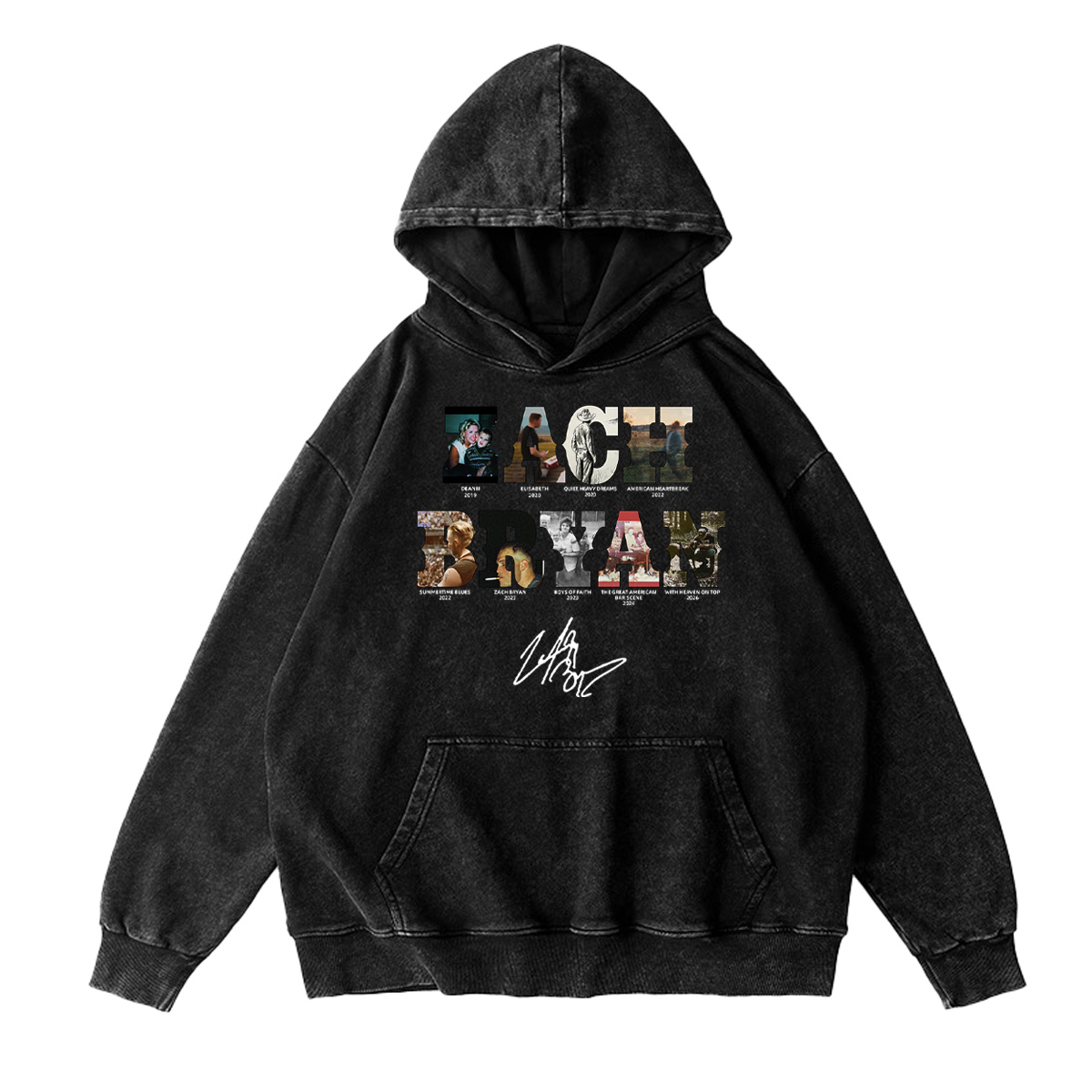 Zach Bryan Unisex Washed Hoodie