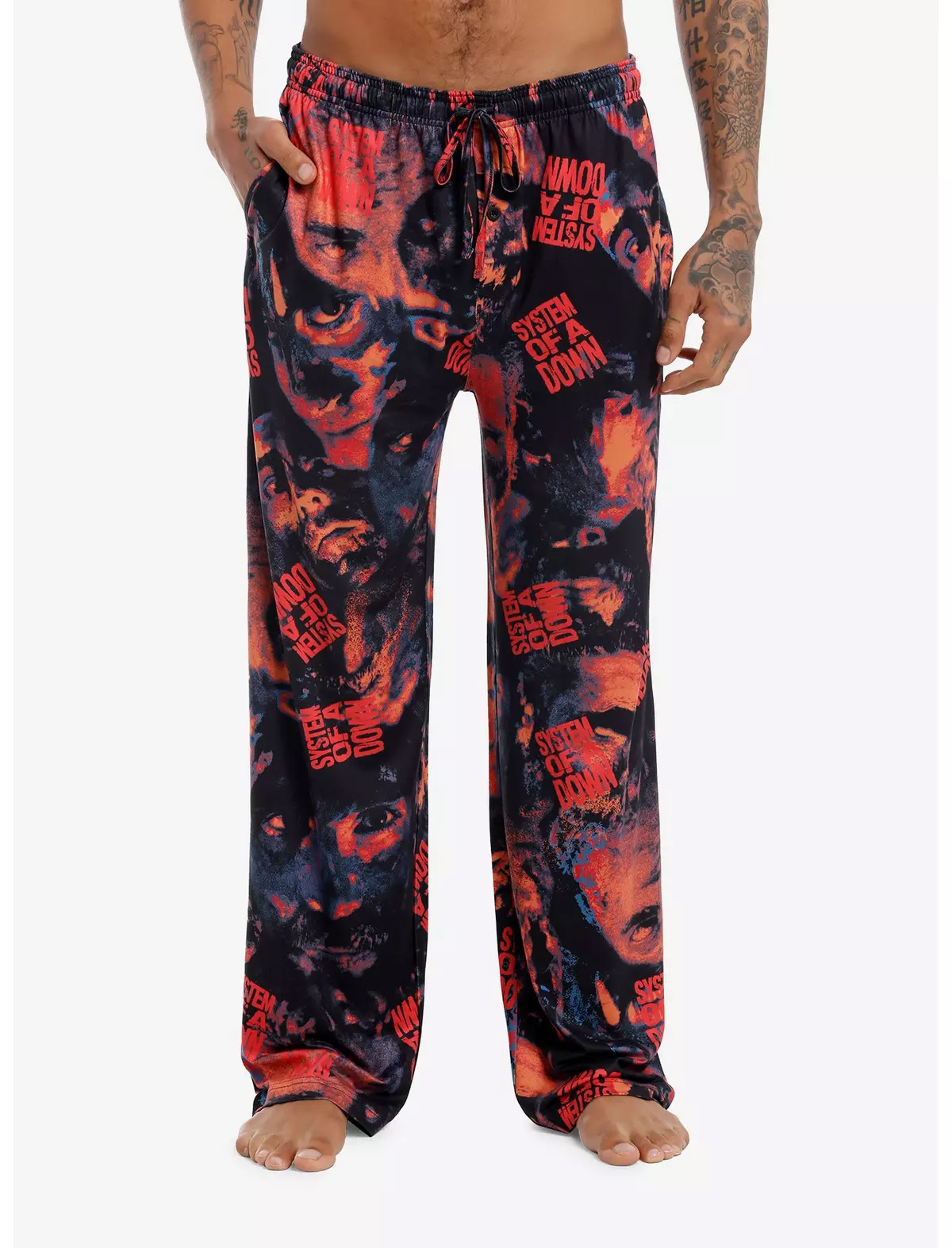 System Of A Down Faces Pajama Pants