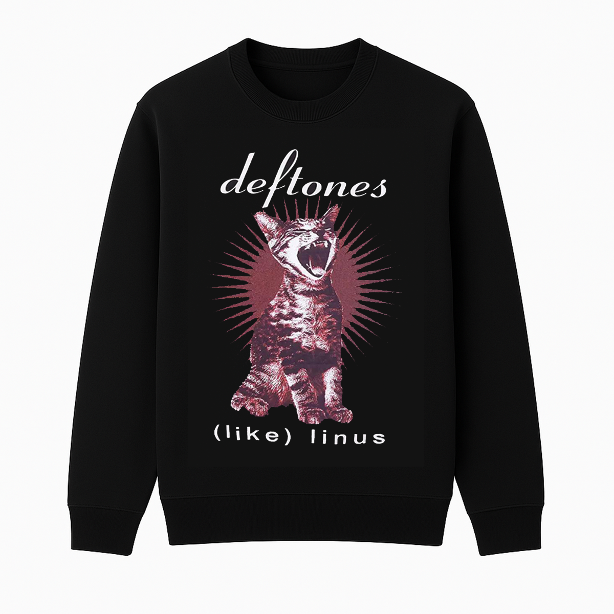 Deftones Like Linus Album Cover Boyfriend Fit Girls Cotton Unisex Creneck Sweatshirt