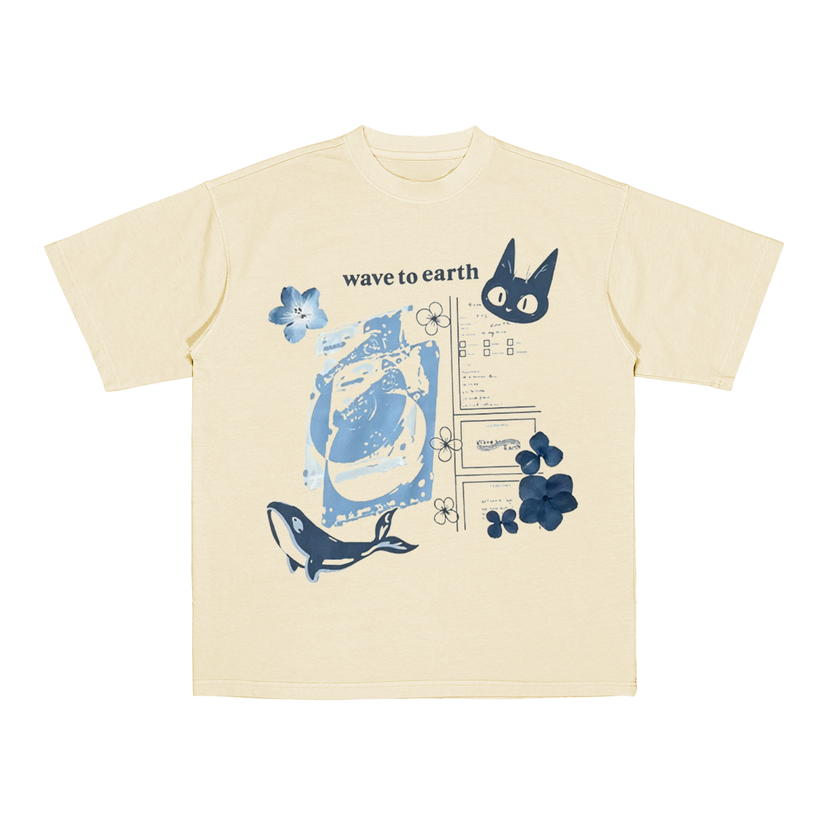 Wave to Earth Cotton Unisex T-shirt