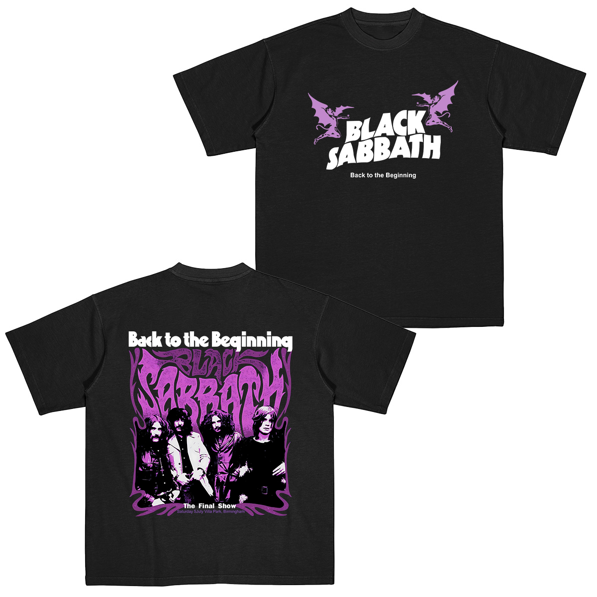 Black Sabbath Back to the Beginning Cotton Unisex T-shirt