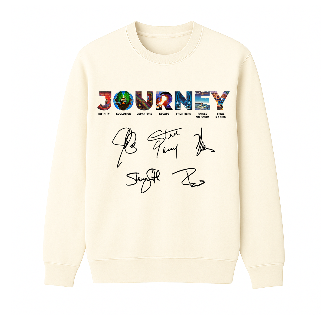 Journey Fans  Cotton Unisex Crewneck Sweatshirt