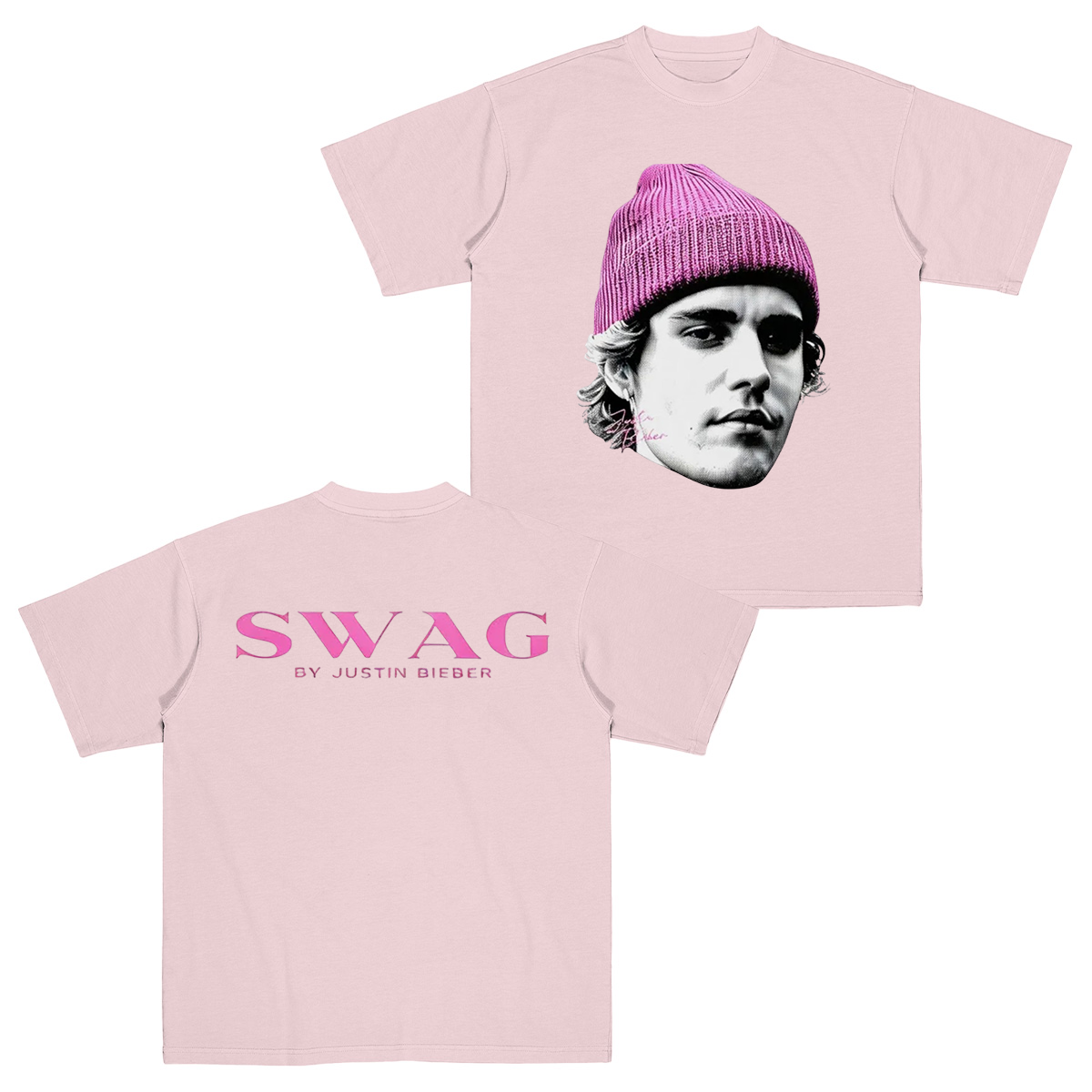 Justin Bieber Swag Big Head Cotton Unisex T-shirt