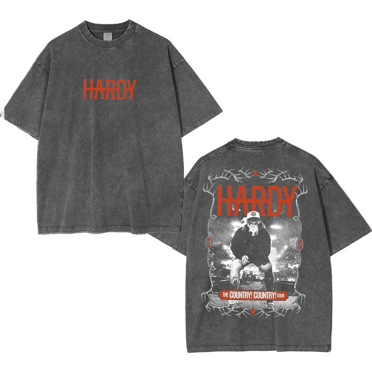 Hardy 2026 Washed Unisex T-Shirt