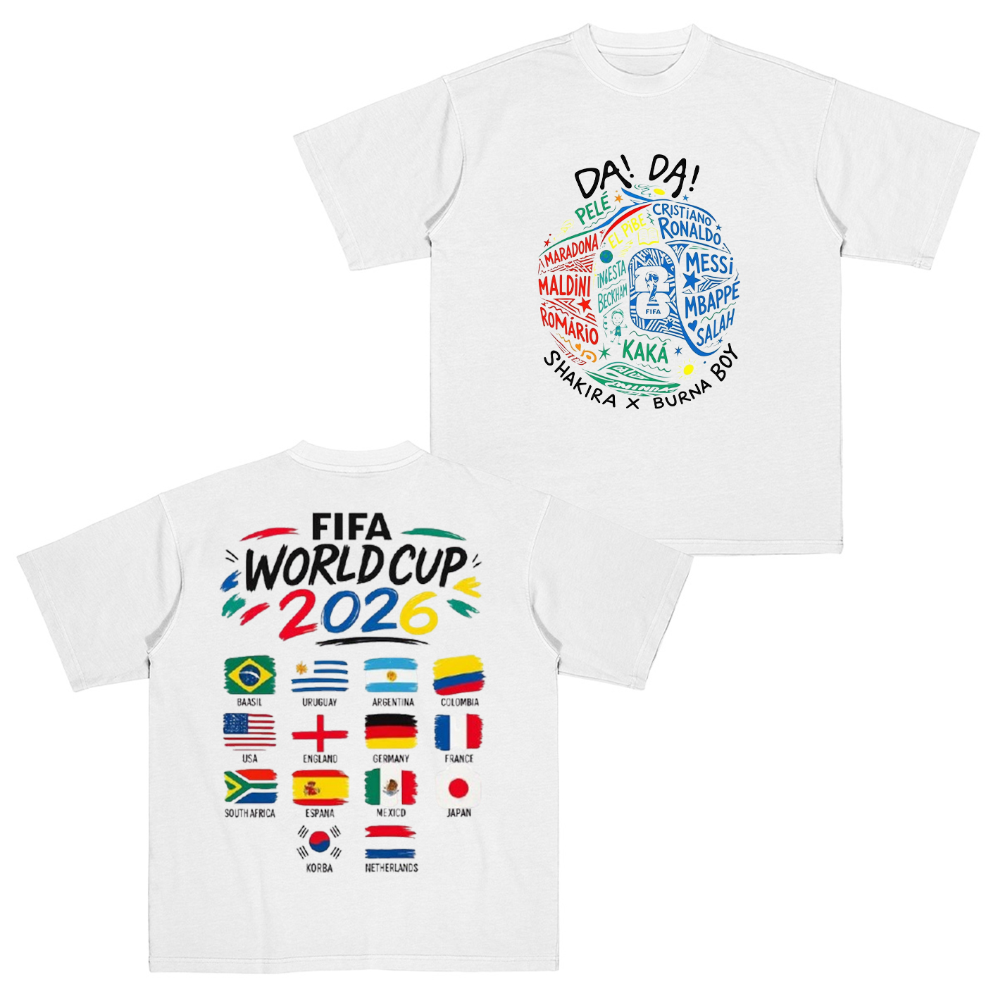 Camiseta Shakira Mundial 2026 Cotton Unisex T-shirt