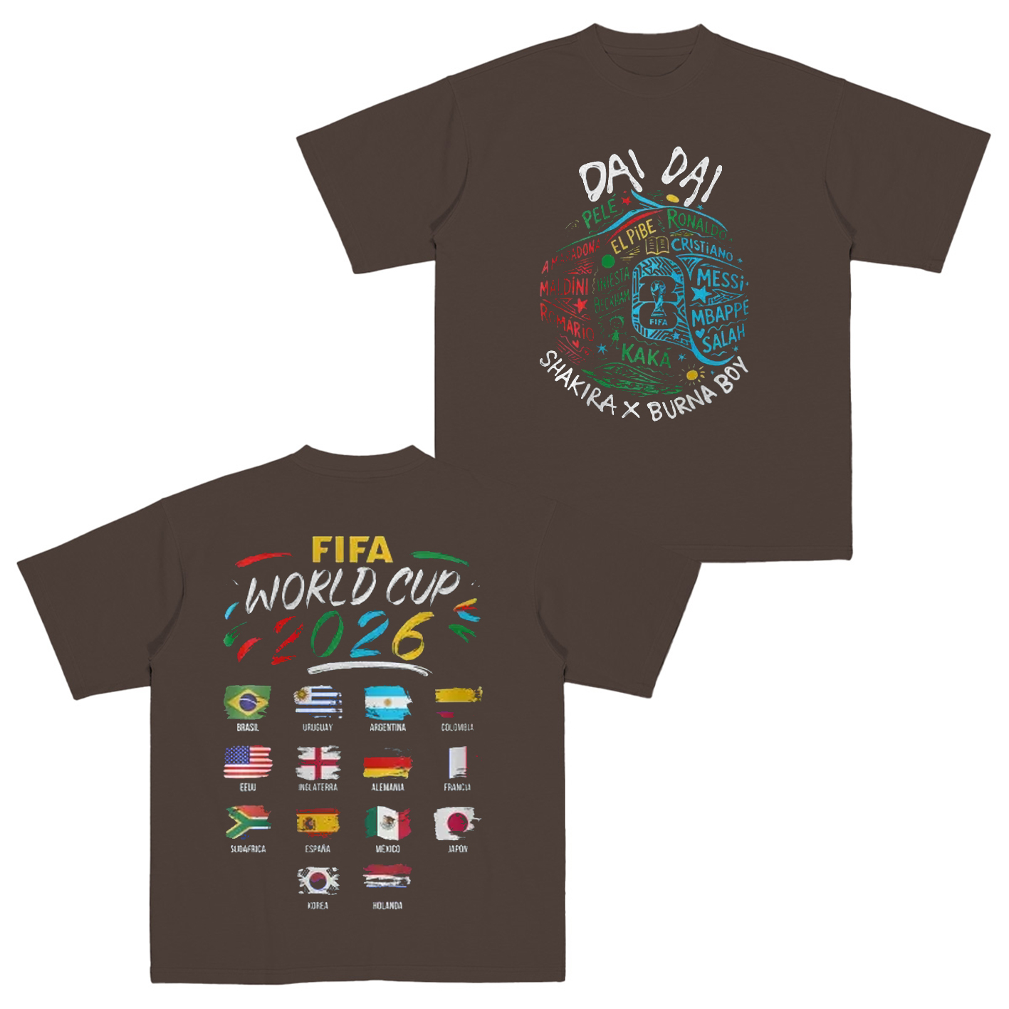 Camiseta Shakira Mundial 2026 Cotton Unisex T-shirt