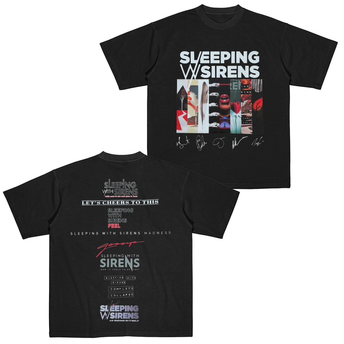 Sleeping With Sirens Cotton Unisex T-shirt