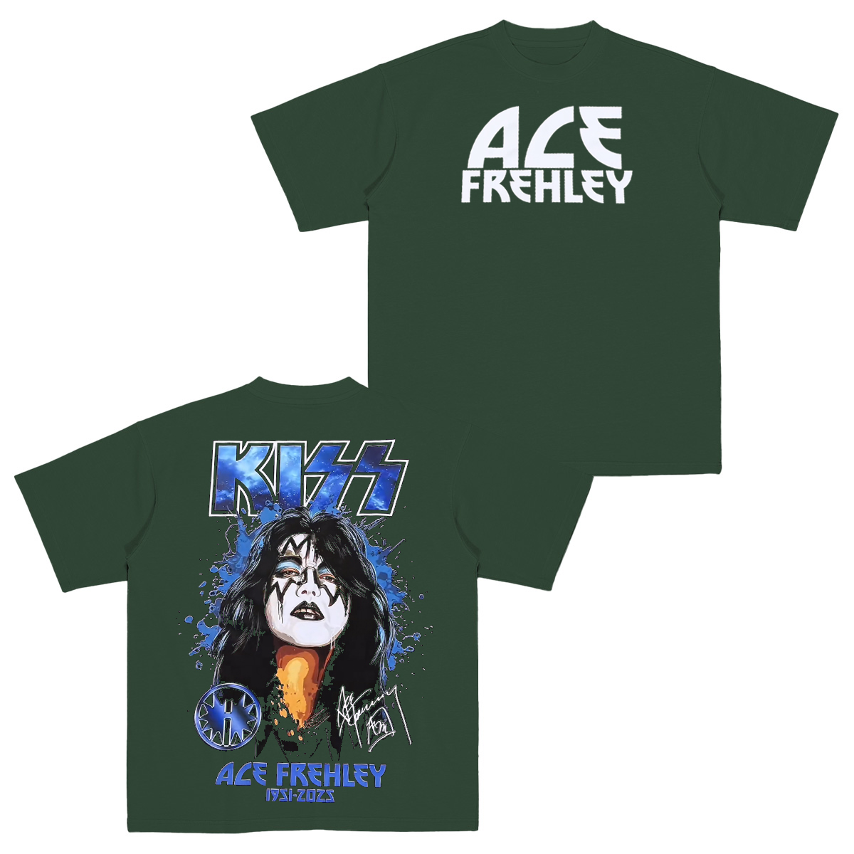 Ace Frehley KISS Band Cotton Unisex T-shirt