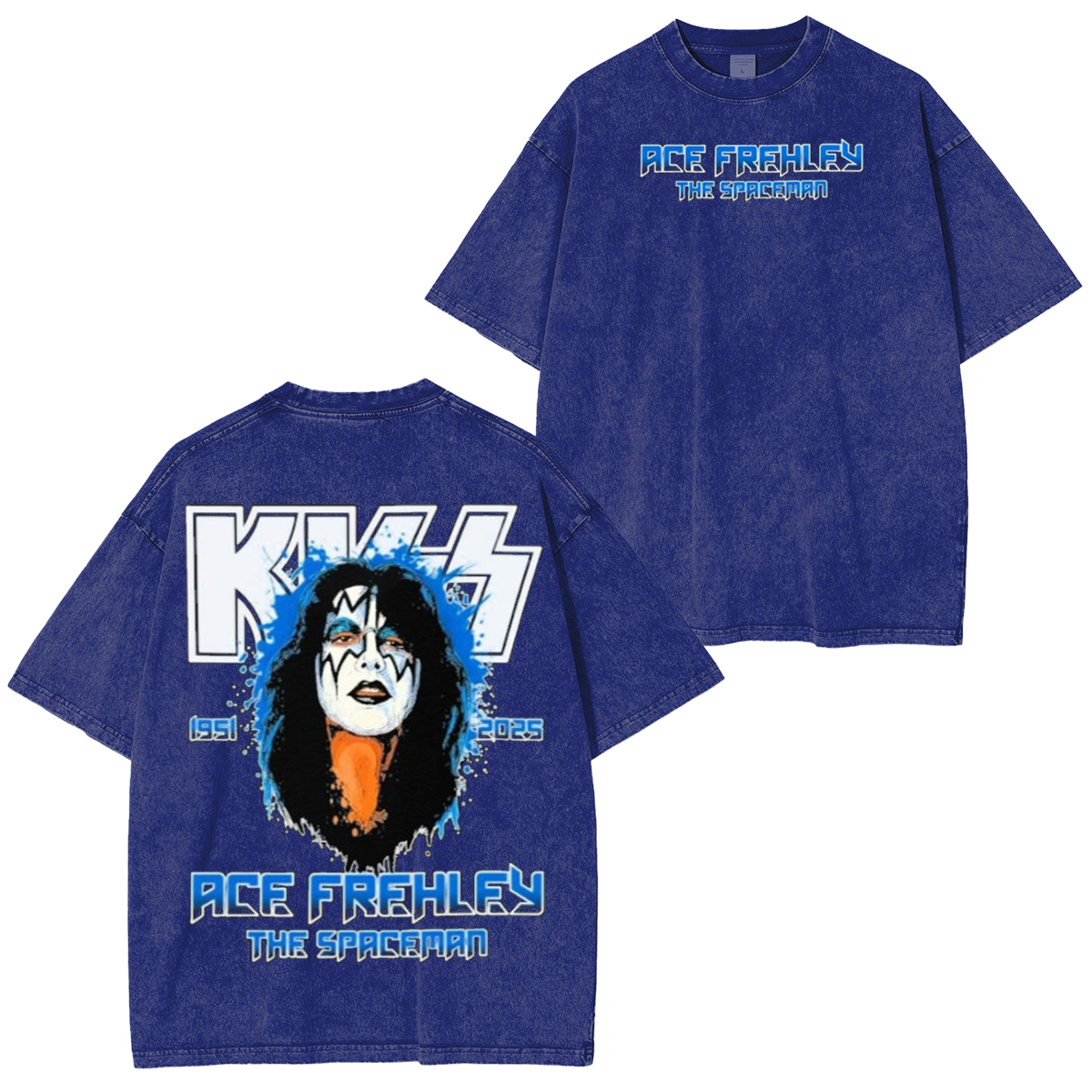 Ace Frehley KISS Band Washed Unisex T-Shirt