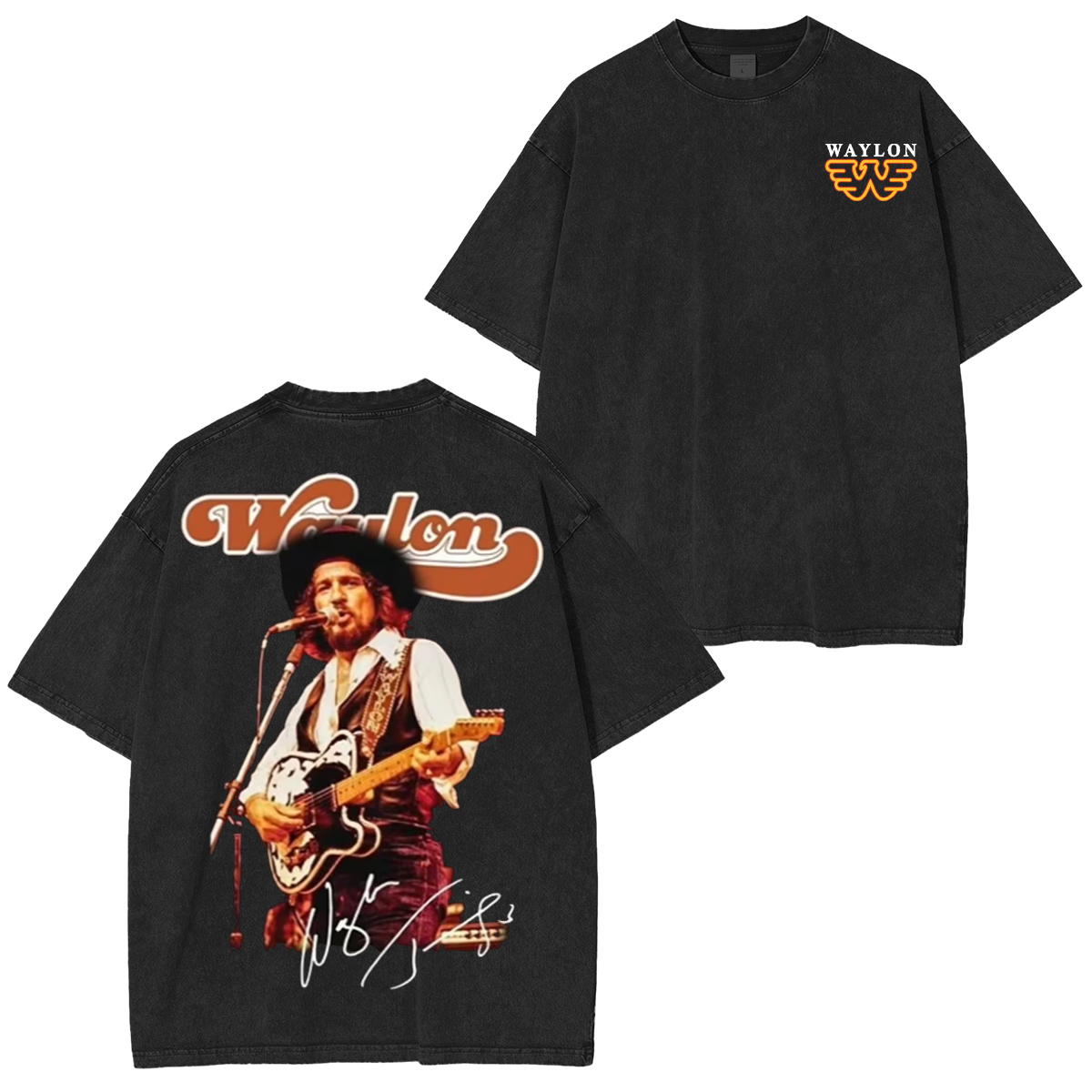 Waylon Jennings Washed Unisex T-Shirt