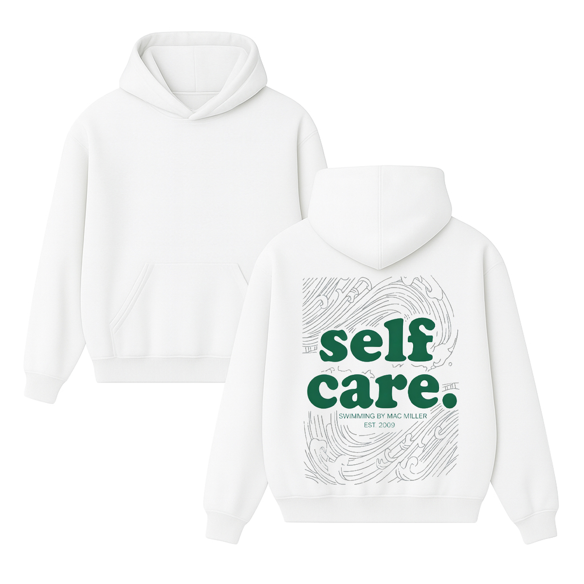 Self Care Swimming By Mac Miller Unisex Cotton Hoodie