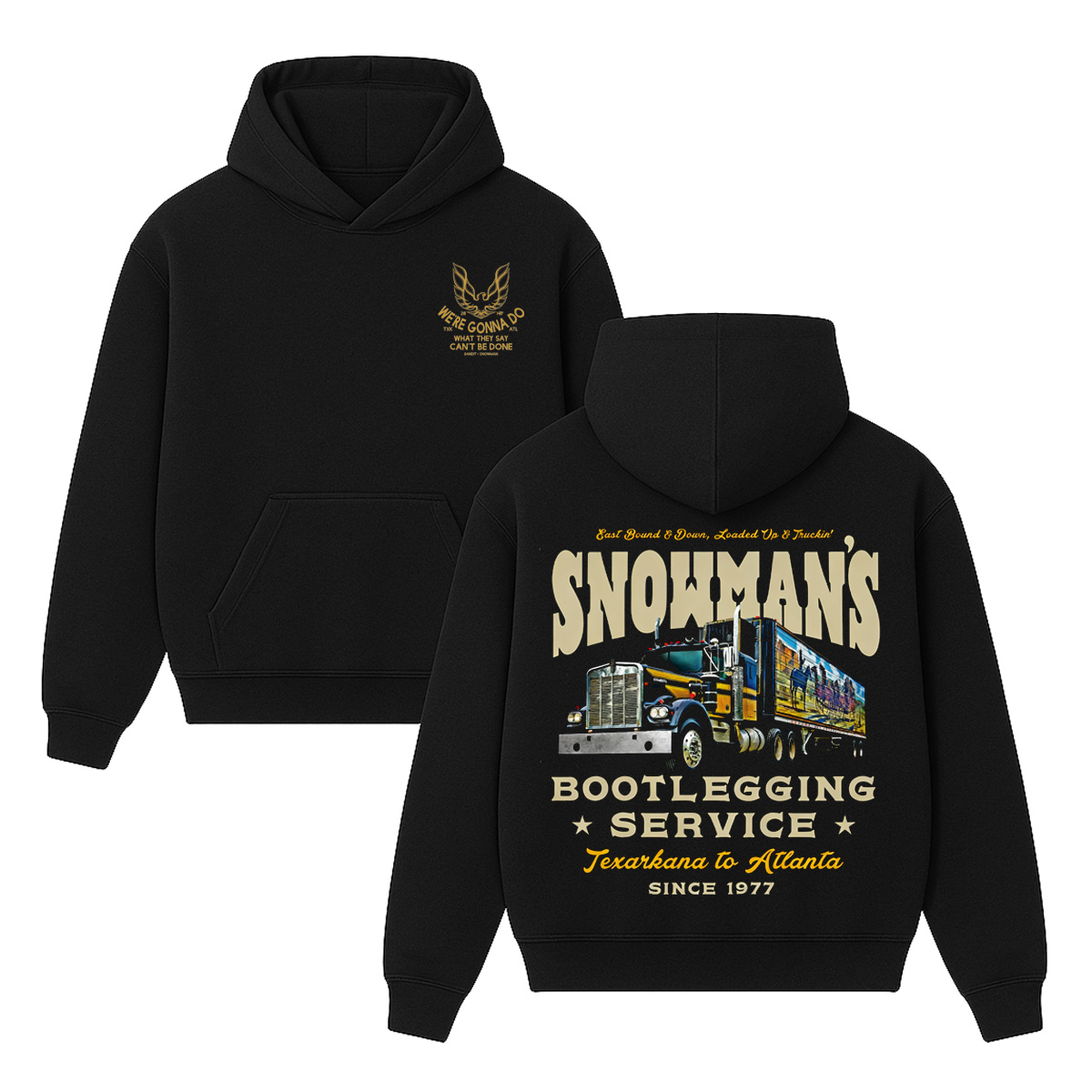 Snowman's Bootlegging Service Cotton Unisex Hoodie