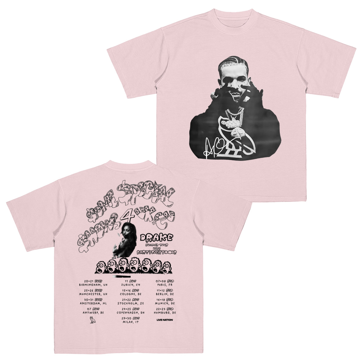 Drake concert 2025 Cotton Unisex T-shirt