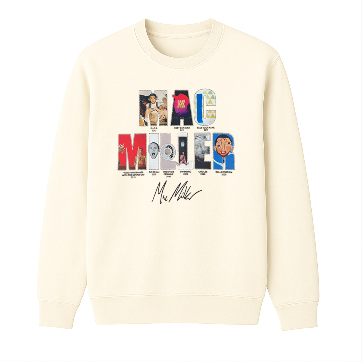 Mac Miller Unisex Cotton Creneck Sweatshirt