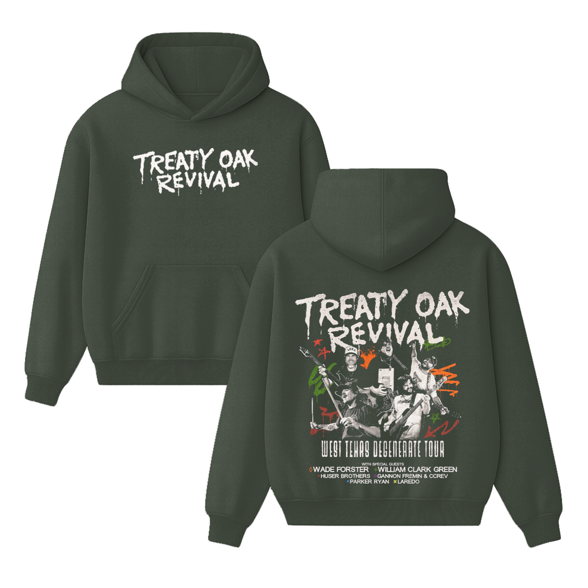 Treaty Oak Revival Cotton Unisex Hoodie