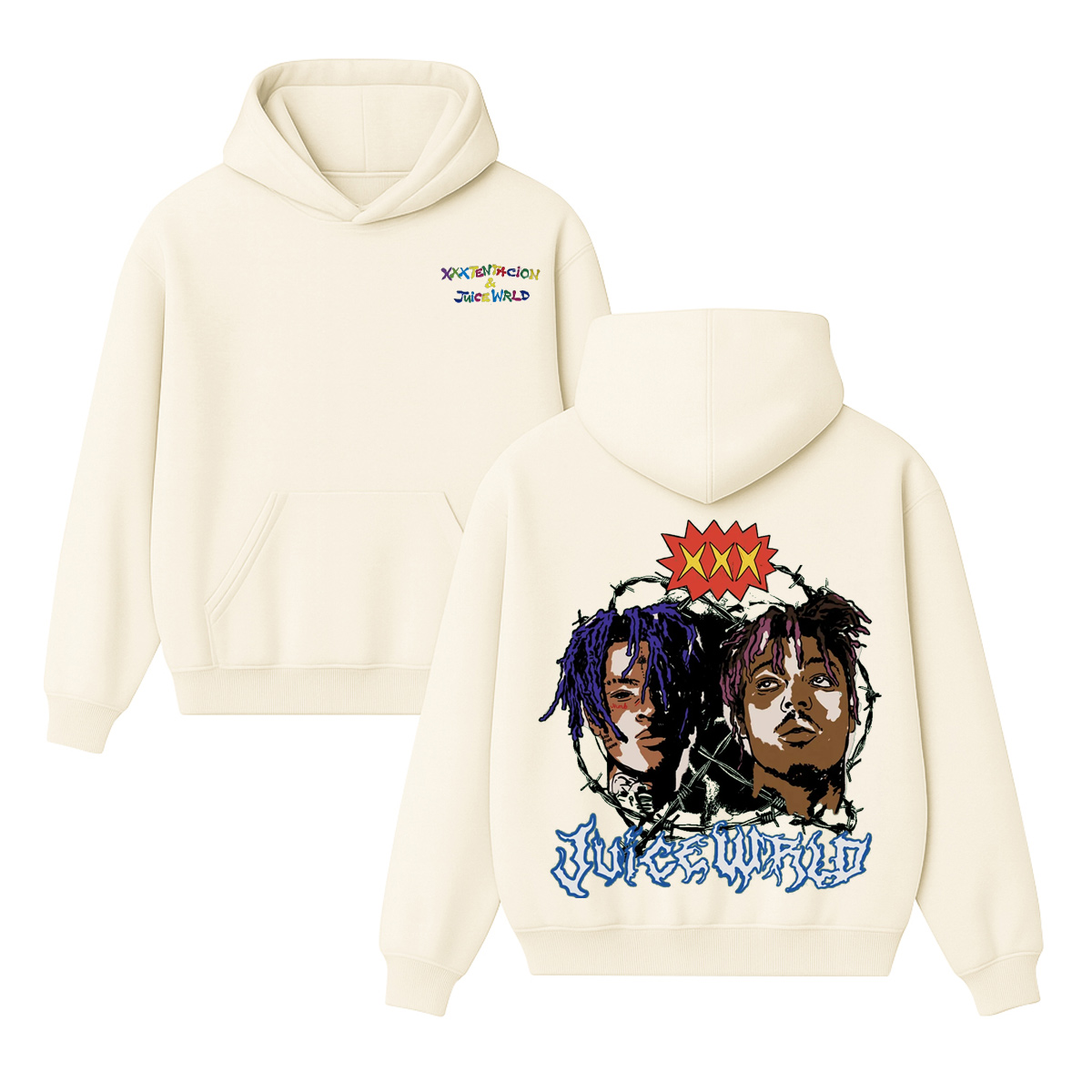 XXXTENTACION x Juice WRLD Unisex Cotton Hoodie