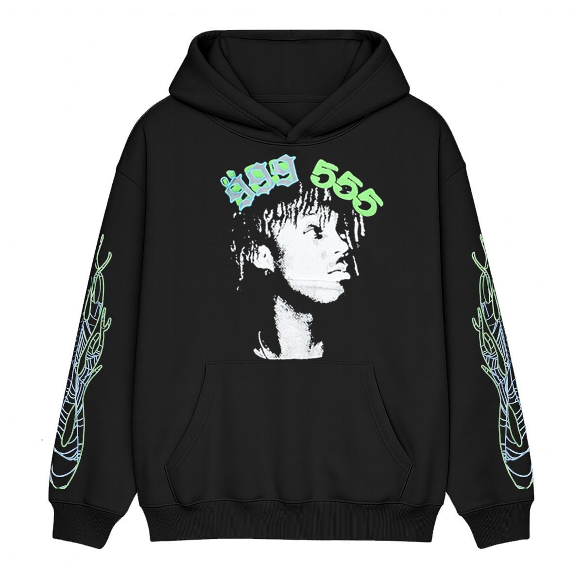 Juice WRLD x Sp5der Cotton Unisex Hoodie