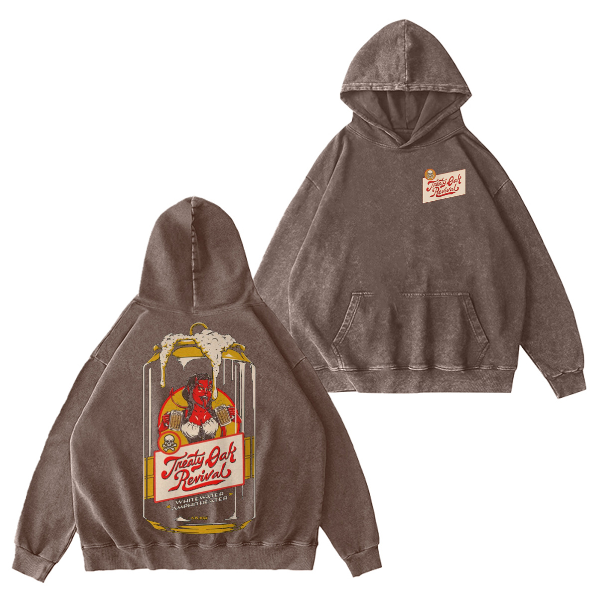 Treaty Oak Revival Washed Unisex Hoodie