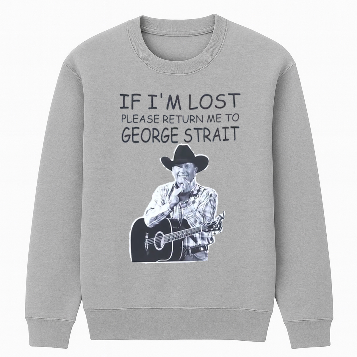 George Strait Cotton Unisex Crewneck Sweatshirt