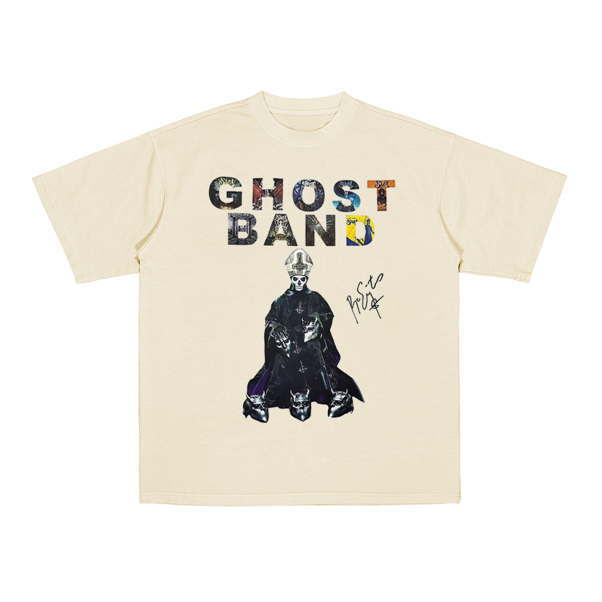 Ghost Band Cotton Unisex T-shirt