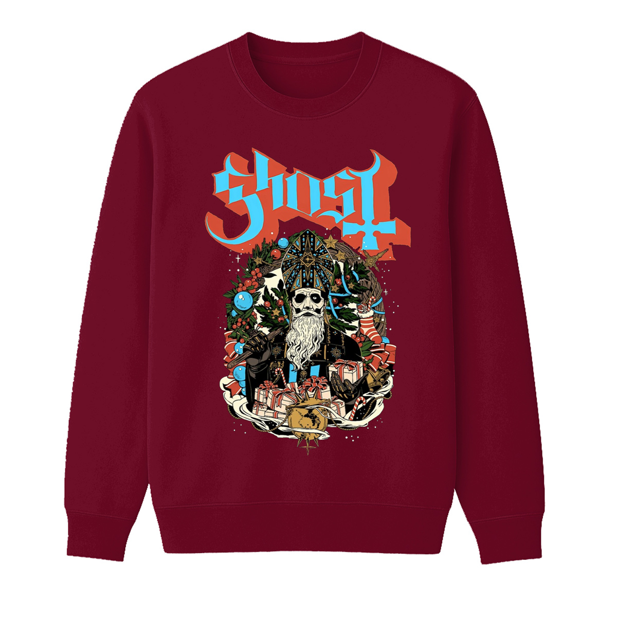 Ghost Unisex Cotton Creneck Sweatshirt