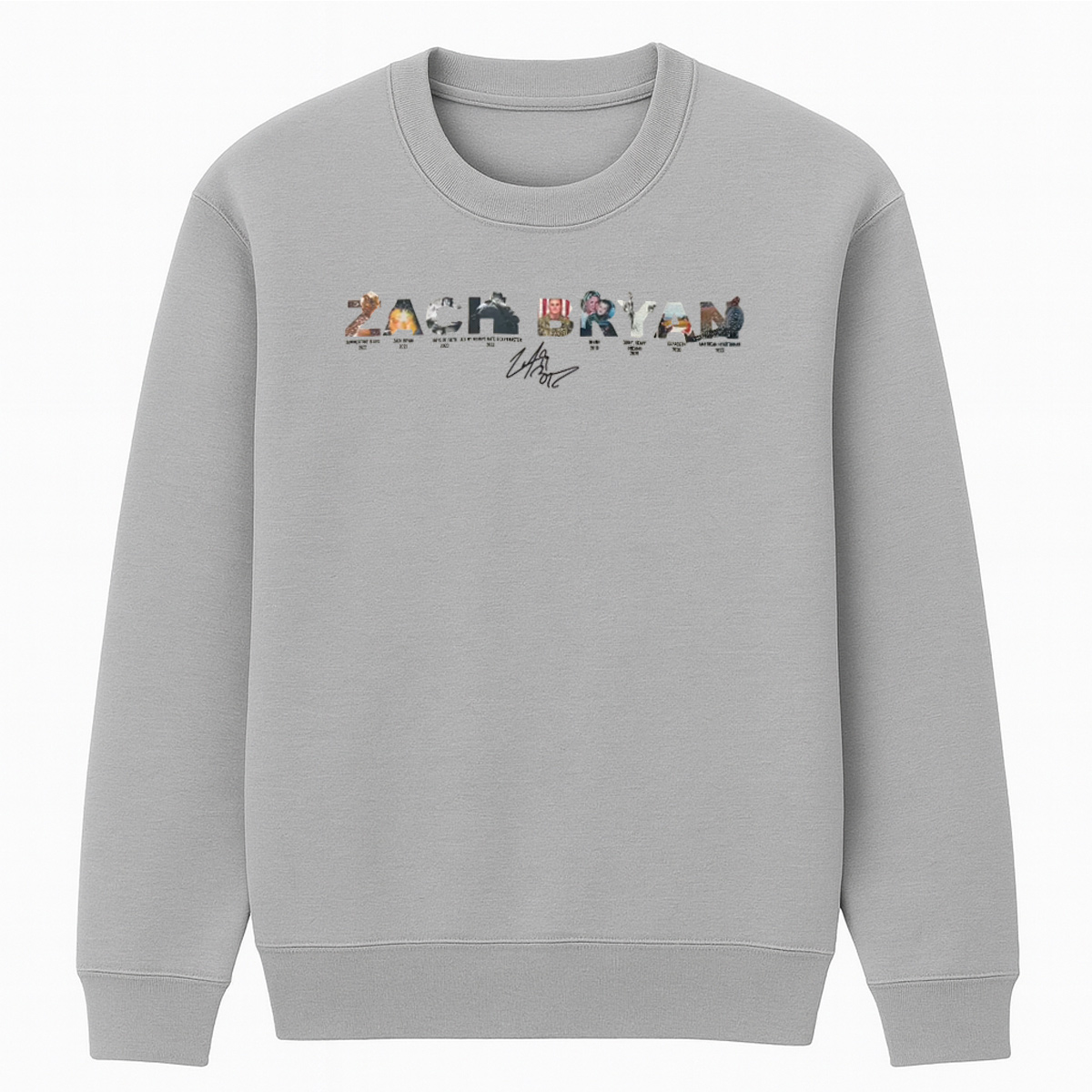 Zach Bryan Cotton Unisex Crewneck Sweatshirt