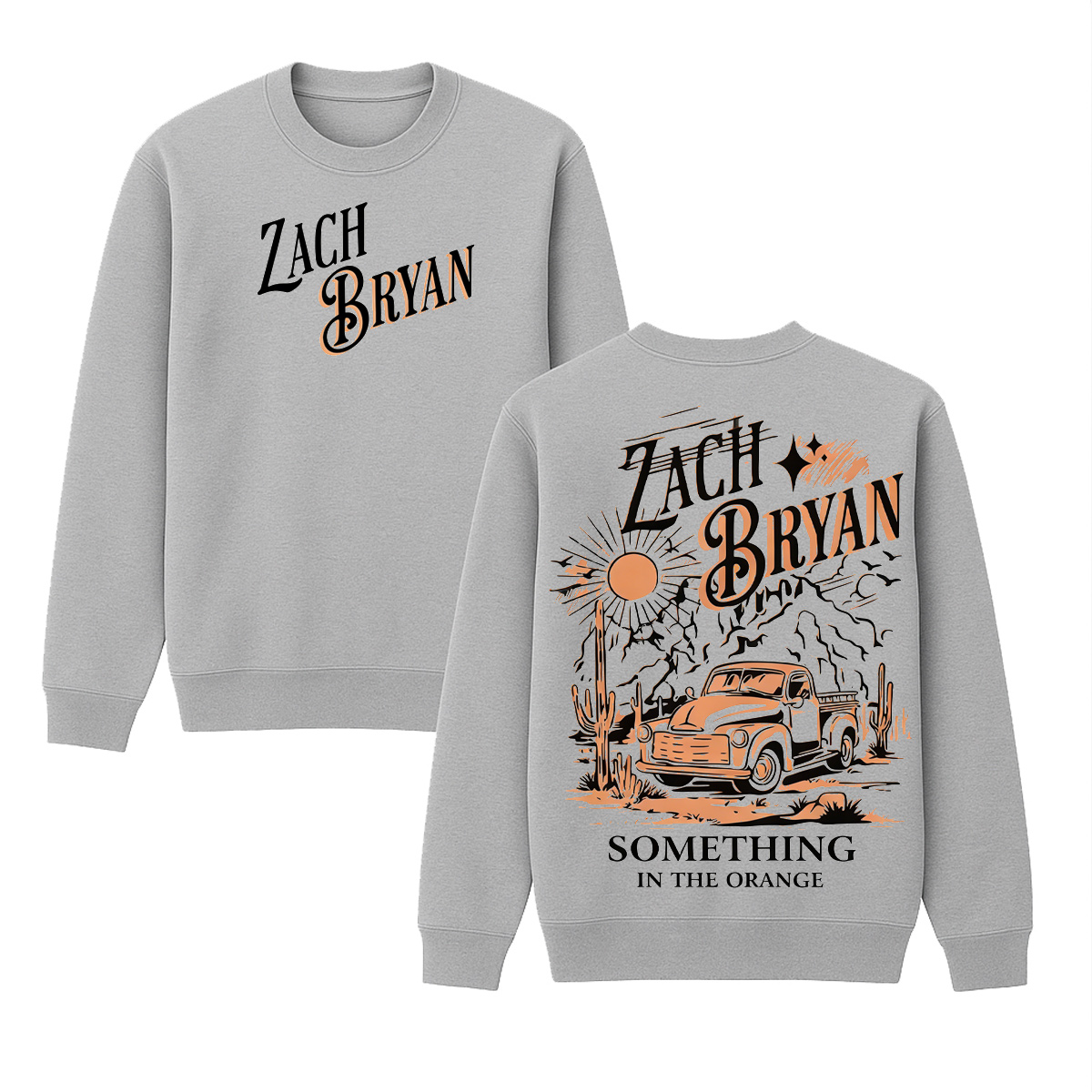 Zach Bryan Cotton Unisex Crewneck Sweatshirt