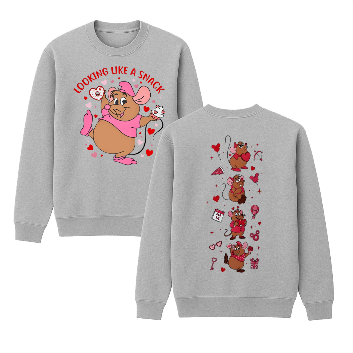 Valentine's Day Gus Gus Cotton Unisex Crewneck Sweatshirt