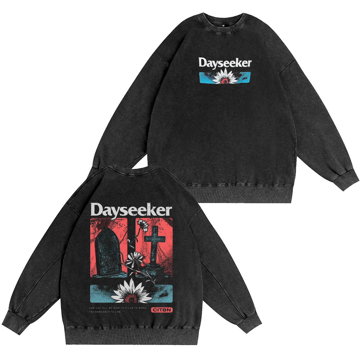 Dayseeker Unisex Washed Crewneck Sweatshirt
