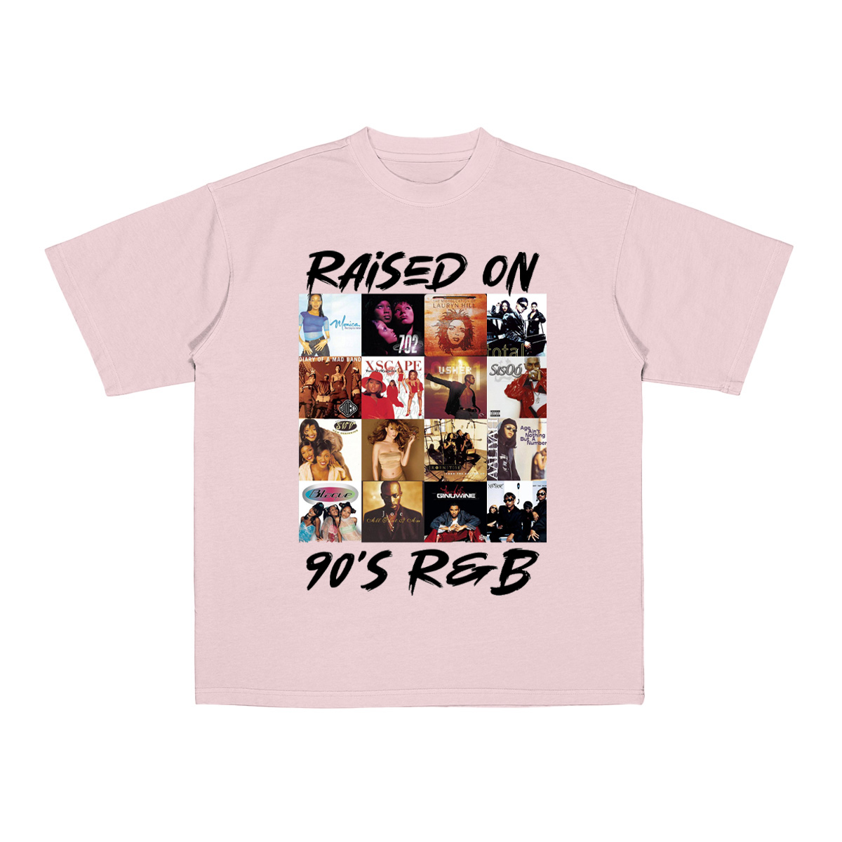 Raised on 90's R&B Cotton Unisex T-shirt