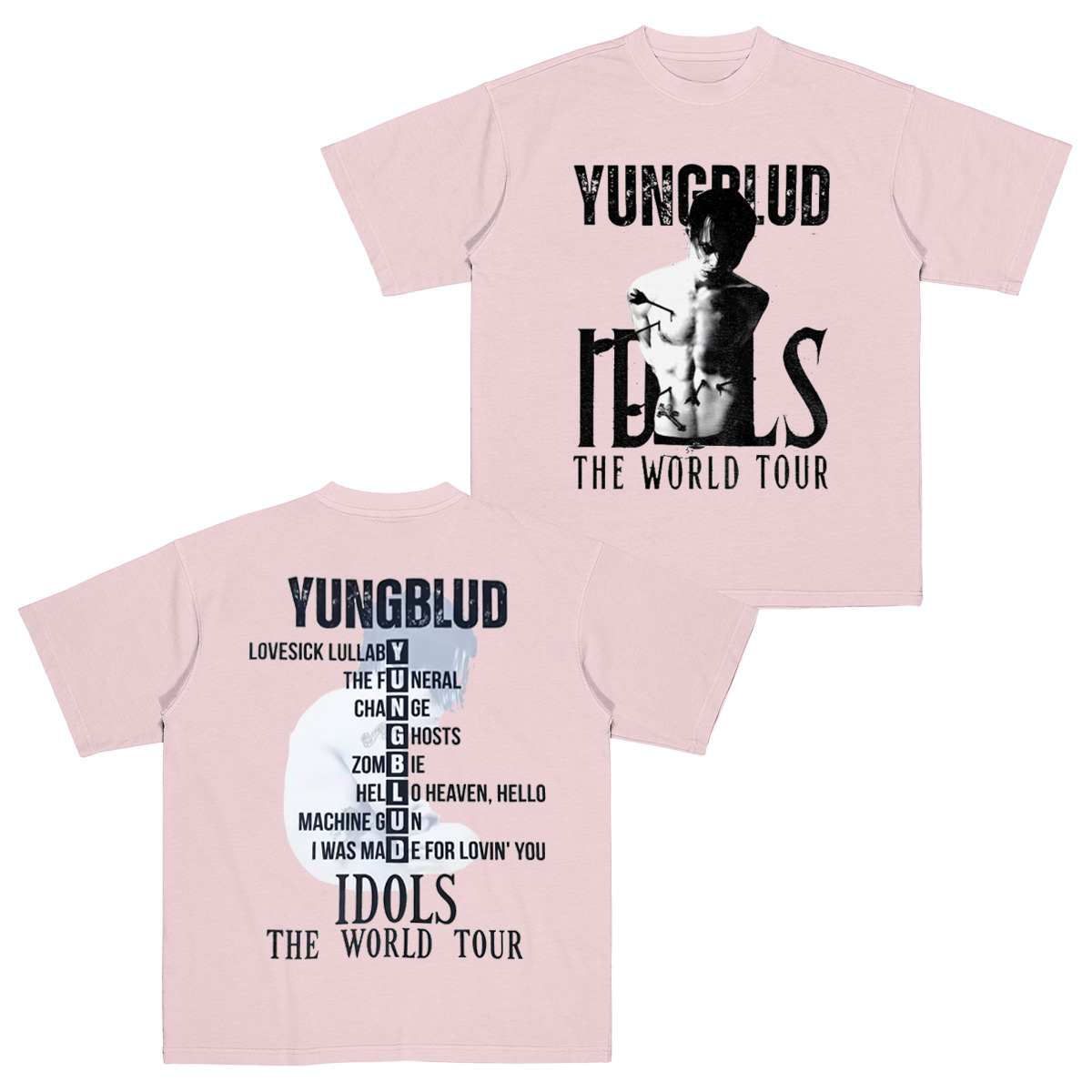 Idols The World Tour Yungblud Cotton Unisex T-shirt
