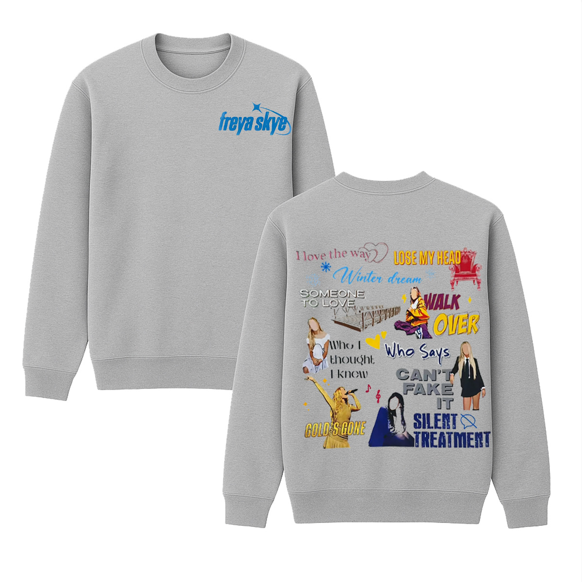 Freya Skye Unisex Cotton Creneck Sweatshirt