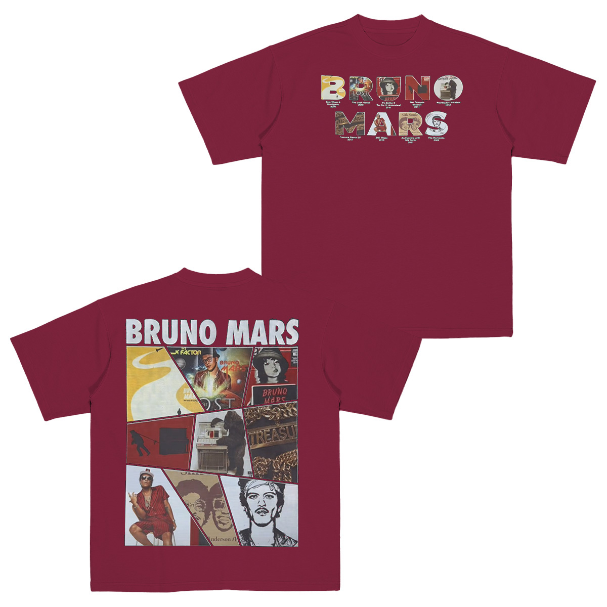 The Romantic Tour Bruno Mars Cotton Unisex T-shirt