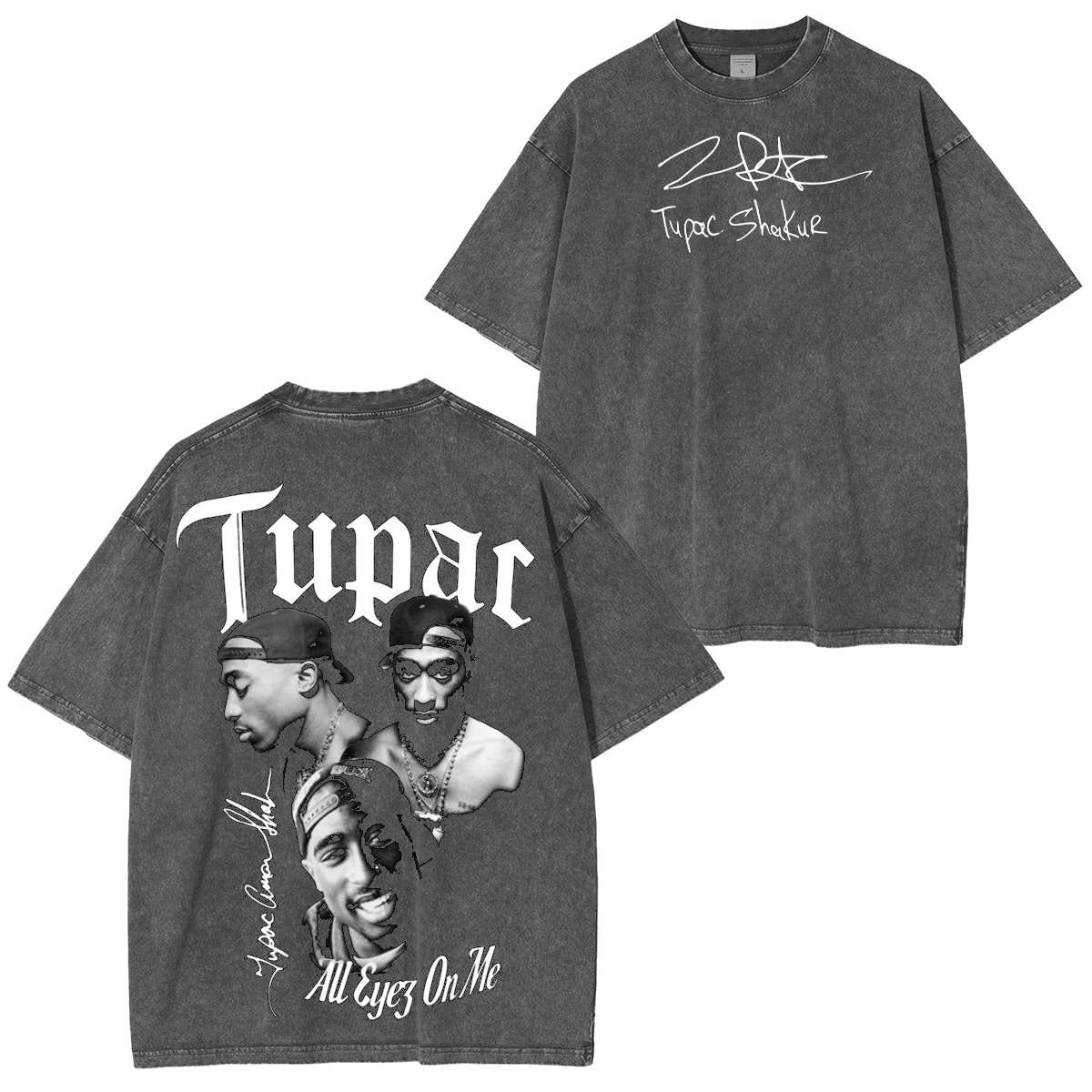 Tupac Shakur Washed Unisex T-Shirt