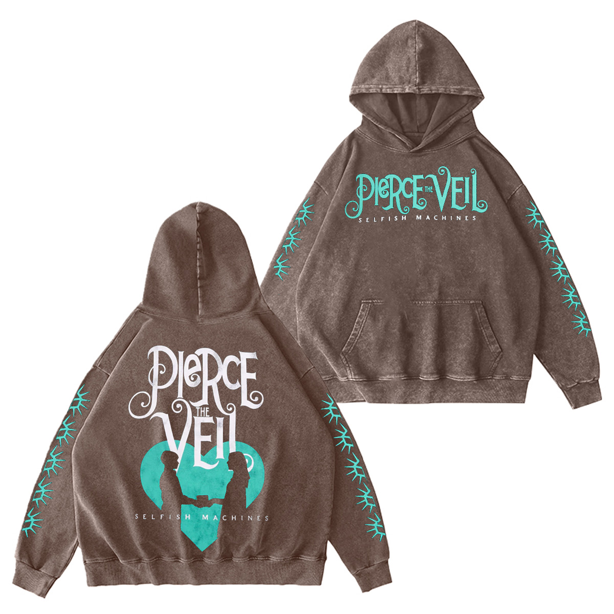 Pierce The Veil Washed Unisex Hoodie
