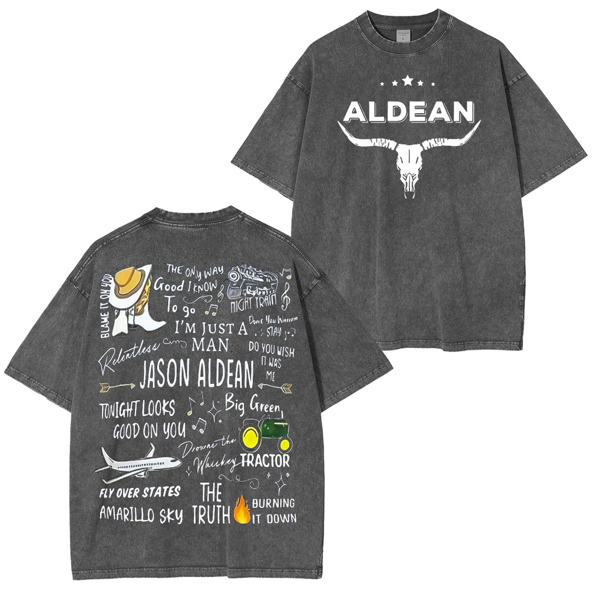 Jason Aldean Washed Unisex T-Shirt
